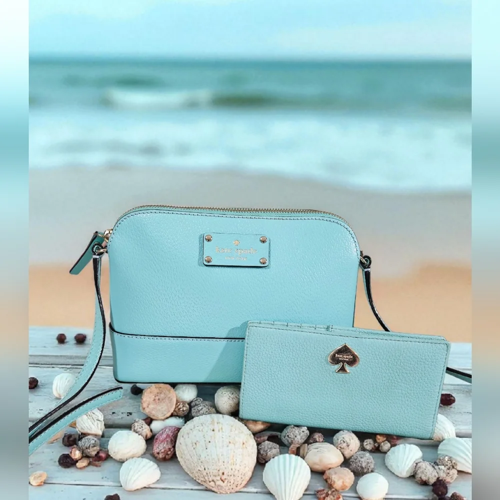 Kate Spade Aquamarine Crossbody Bag and Wallet